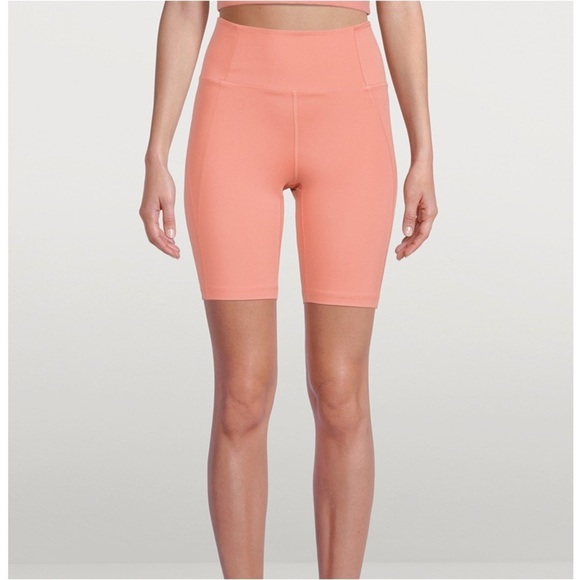 GIRLFRIEND COLLECTIVE High-Rise Bike Shorts in Primrose - Picture 2 of 13